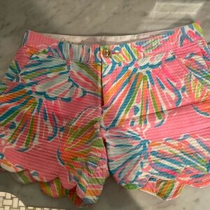 Lily Pulitzer scalloped shorts